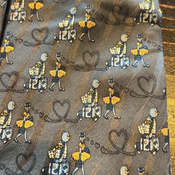 Vintage silk tie - Picture 4 of 4